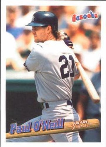 #128 Paul O'Neill - New York Yankees - 1996 Bazooka Baseball