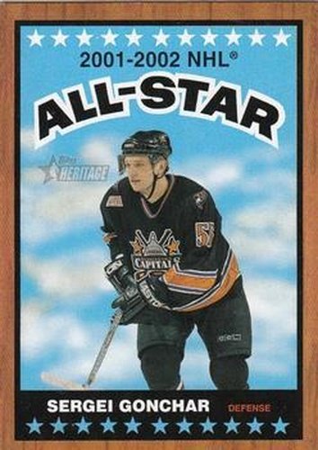 #128 Sergei Gonchar - Washington Capitals - 2002-03 Topps Heritage Hockey