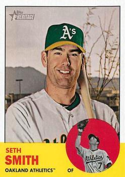 #128 Seth Smith - Oakland Athletics - 2012 Topps Heritage Baseball
