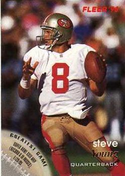 #128 Steve Young - San Francisco 49ers - 1996 Fleer Football
