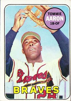 #128 Tommie Aaron - Atlanta Braves - 1969 Topps Baseball