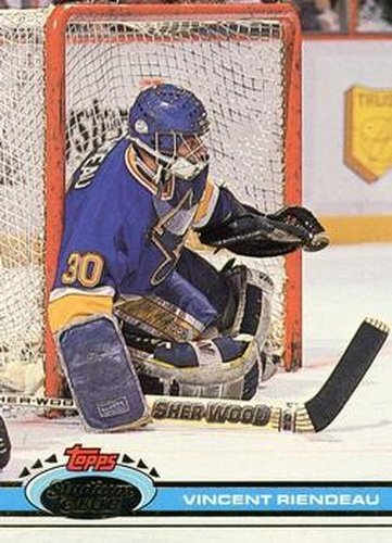 #128 Vincent Riendeau - St. Louis Blues - 1991-92 Stadium Club Hockey