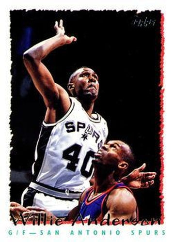 #128 Willie Anderson - San Antonio Spurs - 1994-95 Topps Basketball