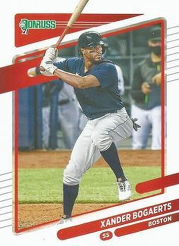 #128 Xander Bogaerts - Boston Red Sox - 2021 Donruss Baseball