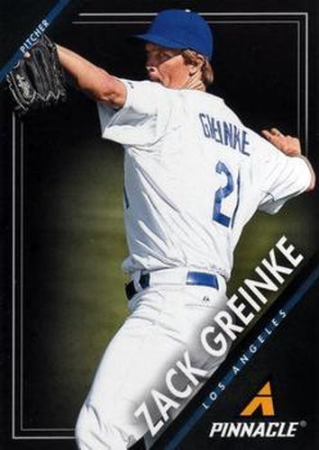 #128 Zack Greinke - Los Angeles Dodgers - 2013 Pinnacle Baseball