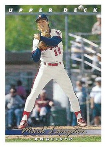 #128 Mark Langston - California Angels - 1993 Upper Deck Baseball