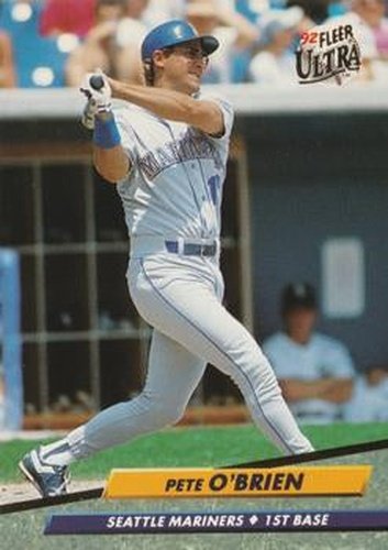 #128 Pete O'Brien - Seattle Mariners - 1992 Ultra Baseball