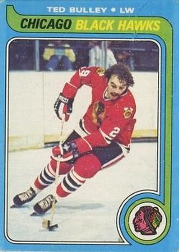#128 Ted Bulley - Chicago Blackhawks - 1979-80 O-Pee-Chee Hockey