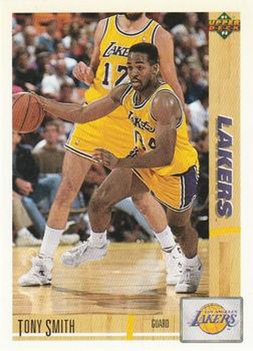 #128 Tony Smith - Los Angeles Lakers - 1991-92 Upper Deck Basketball