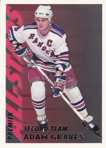 #128 Adam Graves - New York Rangers - 1994-95 O-Pee-Chee Premier Hockey