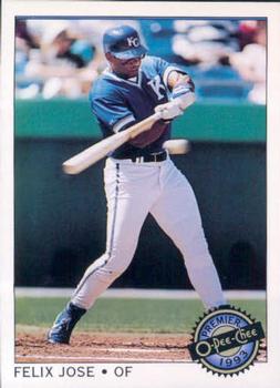 #128 Felix Jose - Kansas City Royals - 1993 O-Pee-Chee Premier Baseball
