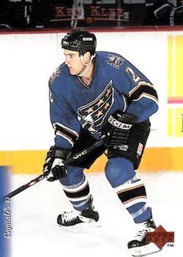 #128 Ken Klee - Washington Capitals - 1995-96 Upper Deck Hockey