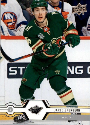 #128 Jared Spurgeon - Minnesota Wild - 2019-20 Upper Deck Hockey