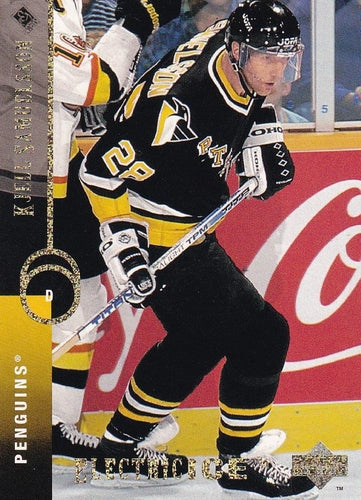 #128 Kjell Samuelsson - Pittsburgh Penguins - 1994-95 Upper Deck Hockey - Electric Ice