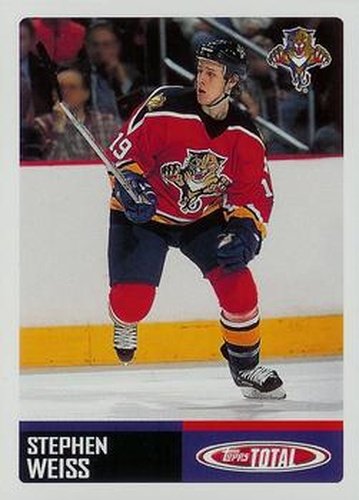 #128 Stephen Weiss - Florida Panthers - 2002-03 Topps Total Hockey