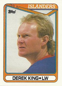 #128 Derek King - New York Islanders - 1990-91 Topps Hockey