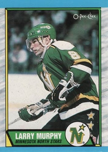 #128 Larry Murphy - Minnesota North Stars - 1989-90 O-Pee-Chee Hockey