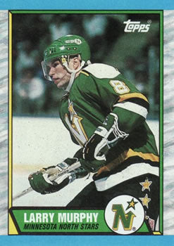 #128 Larry Murphy - Minnesota North Stars - 1989-90 Topps Hockey