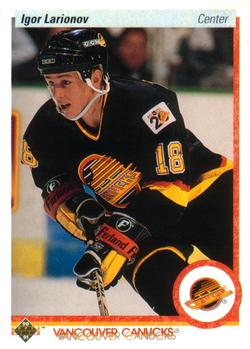 #128 Igor Larionov - Vancouver Canucks - 1990-91 Upper Deck Hockey