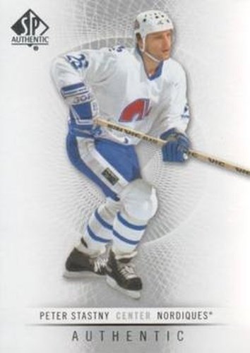 #128 Peter Stastny - Quebec Nordiques - 2012-13 SP Authentic Hockey