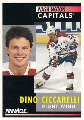 #128 Dino Ciccarelli - Washington Capitals - 1991-92 Pinnacle Hockey