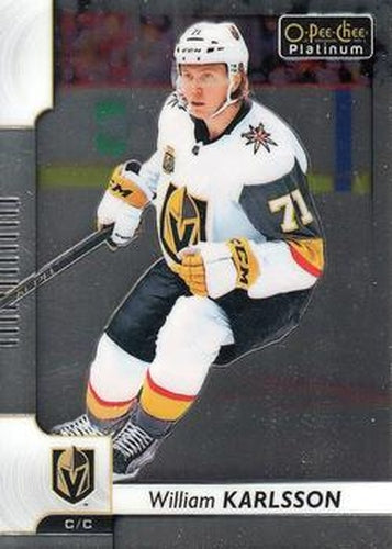 #128 William Karlsson - Vegas Golden Knights - 2017-18 O-Pee-Chee Platinum Hockey