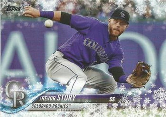 #HMW128 Trevor Story - Colorado Rockies - 2018 Topps Holiday Baseball