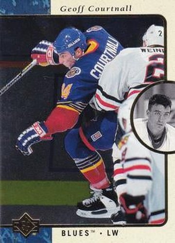 #128 Geoff Courtnall - St. Louis Blues - 1995-96 SP Hockey