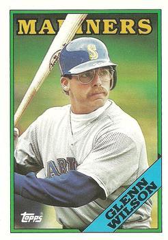#129T Glenn Wilson - Seattle Mariners - 1988 Topps Traded Baseball