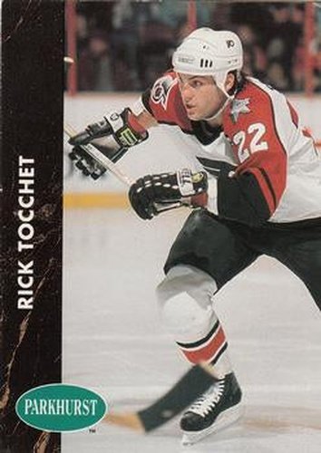 #129 Rick Tocchet - Philadelphia Flyers - 1991-92 Parkhurst Hockey