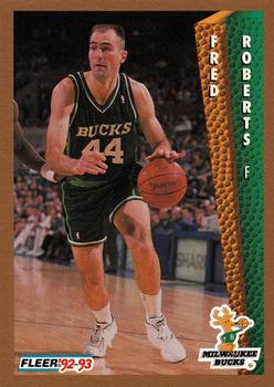 #129 Fred Roberts - Milwaukee Bucks - 1992-93 Fleer Basketball