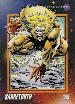 #129 Sabretooth - 1992 Impel Marvel Universe