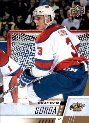 #129 Brayden Gorda - Edmonton Oil Kings - 2017-18 Upper Deck CHL Hockey