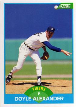 #129 Doyle Alexander - Detroit Tigers - 1989 Score Baseball