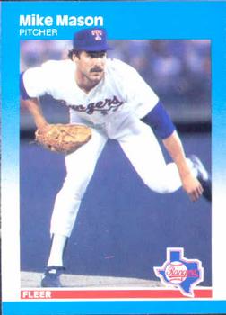 #129 Mike Mason - Texas Rangers - 1987 Fleer Baseball
