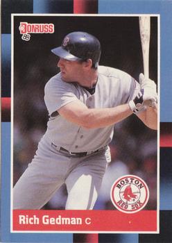 #129 Rich Gedman - Boston Red Sox - 1988 Donruss Baseball