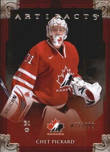 #129 Chet Pickard - Canada - 2013-14 Upper Deck Artifacts Hockey