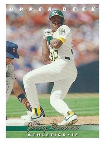 #129 Jerry Browne - Oakland Athletics - 1993 Upper Deck Baseball