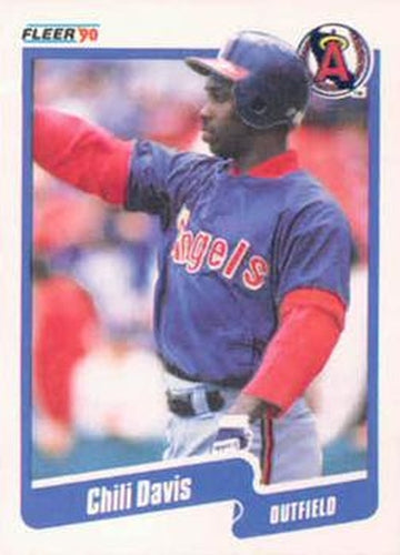 #129 Chili Davis - California Angels - 1990 Fleer USA Baseball