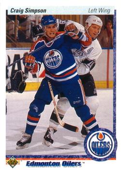 #129 Craig Simpson - Edmonton Oilers - 1990-91 Upper Deck Hockey