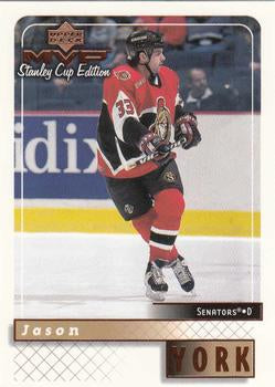 #129 Jason York - Ottawa Senators - 1999-00 Upper Deck MVP Stanley Cup Edition Hockey