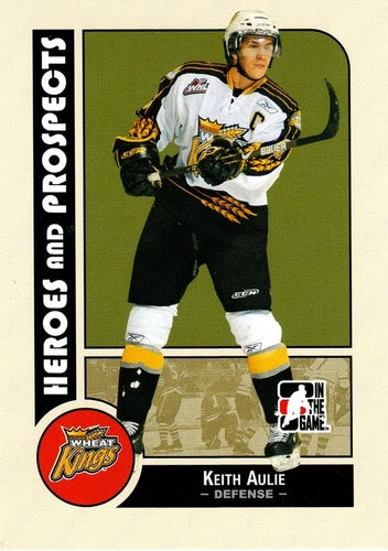 #129 Keith Aulie - Brandon Wheat Kings - 2008-09 In The Game Heroes and Prospects Hockey