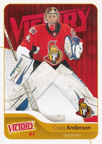 #129 Craig Anderson - Ottawa Senators - 2011-12 Upper Deck Victory Hockey