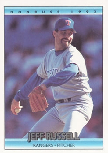 #129 Jeff Russell - Texas Rangers - 1992 Donruss Baseball