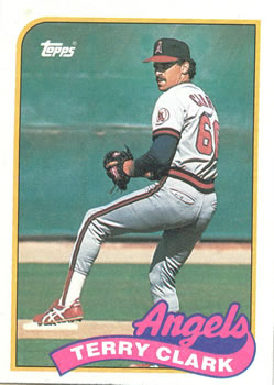 #129 Terry Clark - California Angels - 1989 Topps Baseball