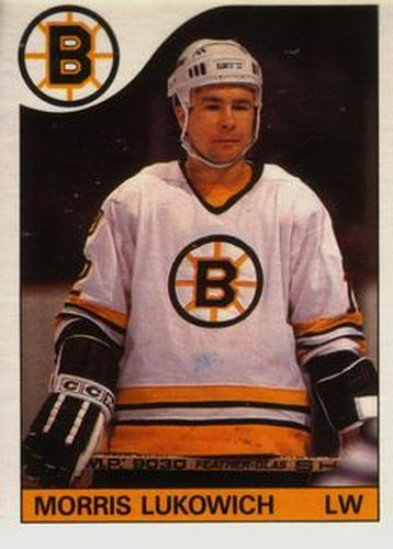 #129 Morris Lukowich - Boston Bruins - 1985-86 O-Pee-Chee Hockey