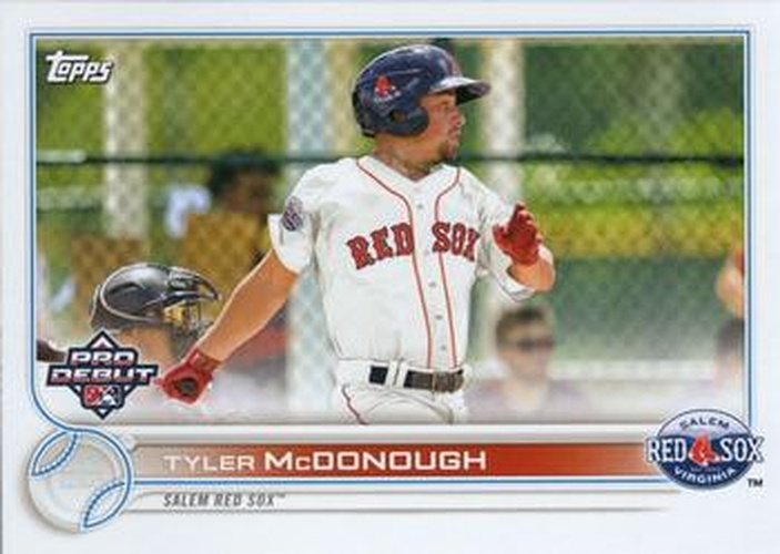 #PD-129 Tyler McDonough - Salem Red Sox - 2022 Topps Pro Debut Baseball