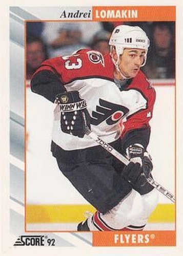 #129 Andrei Lomakin - Philadelphia Flyers - 1992-93 Score USA Hockey