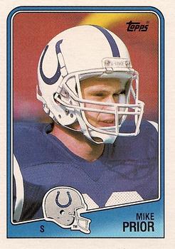 #129 Mike Prior - Indianapolis Colts - 1988 Topps Football