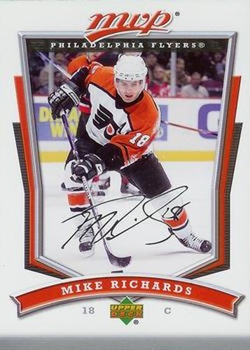 #129 Mike Richards - Philadelphia Flyers - 2007-08 Upper Deck MVP Hockey